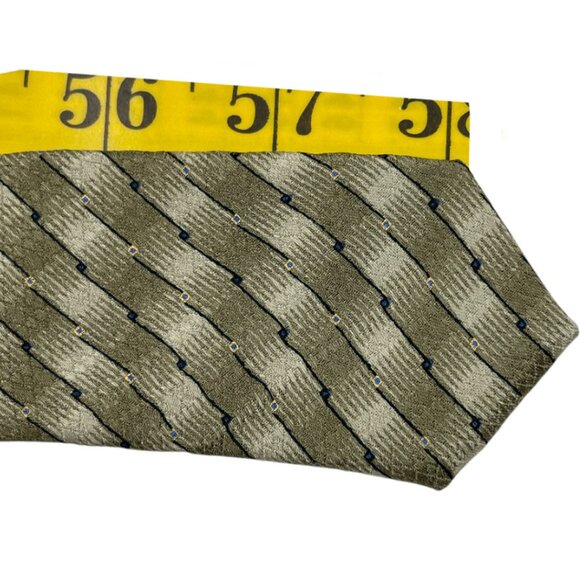 Kenneth Cole Reaction Silk Tie Geometric - Picture 6 of 6